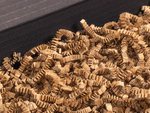 Wypełniacz do paczek ZigZag Delux papierowy ekologiczny ozdobny wiórki Naturalny / Brązowy - Karton 1kg Paczka 17 kartonów