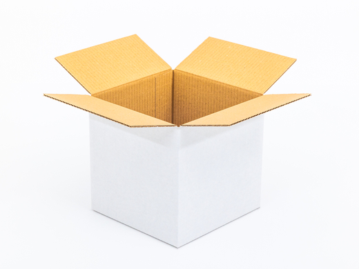 Karton klapowy 200x200x200mm 3W B 360g/m2 Biały Zestaw palet 10200 szt.