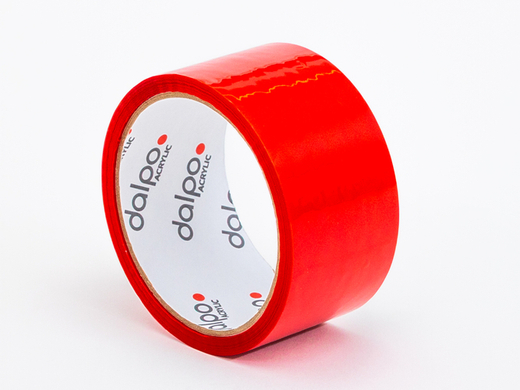 Taśma akrylowa czerwona 48mm/50m DALPO Komplet 6 szt.