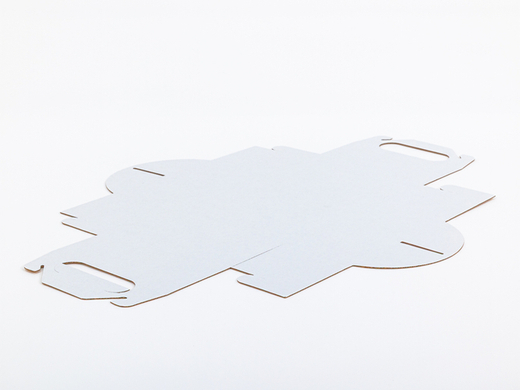 Kartonowe pudełko z uchwytem na ciasto i ciastka wew. 150x150x80 mm 3W E 400g/m² Białe Komplet 10 szt.