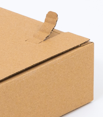 Karton fasonowy z paskiem klejowym i tasiemką zrywającą 200x200x80mm 3W B 380g/m2 Szary Paczka 240 szt.