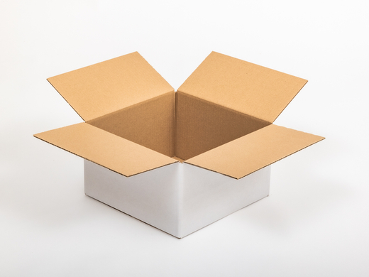 Karton klapowy 250x250x150mm 3W B 360g/m2 Biały Zestaw palet 10200 szt.