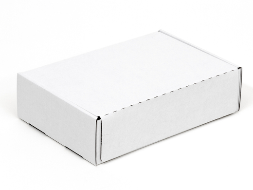 Karton fasonowy z paskiem klejowym i tasiemką zrywającą 200x120x80mm 3W B 440g/m2 Biały-Biały Paczka 280 szt.