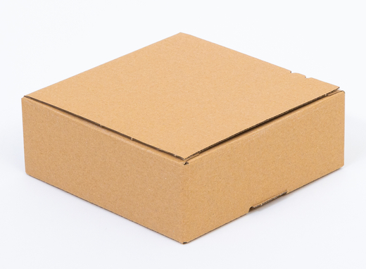 Karton fasonowy z paskiem klejowym i tasiemką zrywającą 200x200x80mm 3W B 380g/m2 Szary Komplet 20 szt.