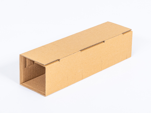 Karton na 1 butelkę wina z wkładką 405x107x124mm 5W EB 580g/m2 Szary FSC Mix Paczka 60 szt.