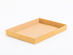 Brązowe pudełko z wieczkiem pokrywką 350x250x90mm wew. 3W E 390g/m2 Paczka 180 szt.