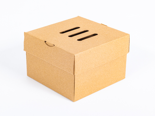 Opakowanie na burgera, pudełko 150x150x100 mm 3W E 380g/m² Szary FSC Mix Komplet 10 szt.