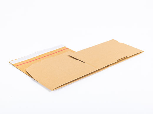 Karton fasonowy z paskiem klejowym i tasiemką zrywającą 250x200x80mm 3W B 320g/m2 Szary Paleta 1920 szt.