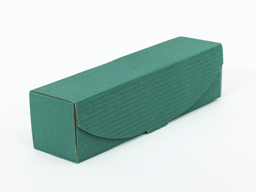 Zielony karton ozdobny na 1 butelkę wina 318x85x87mm 3W B 390g/m² Komplet 10 szt.
