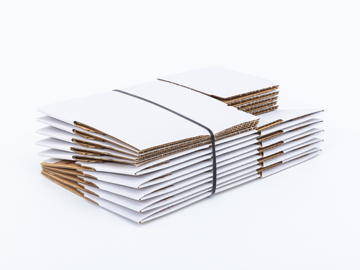 Karton fasonowy z paskiem klejowym i tasiemką zrywającą 200x120x80mm 3W B 360g/m2 Biały Komplet 20 szt.