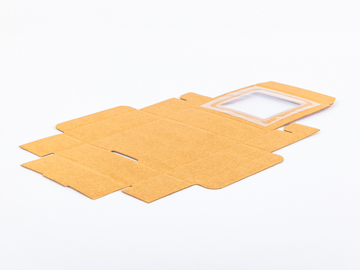 Pudełko prezentowe w serduszka z okienkiem 150x140x55mm wew. 4W FE 450g/m2 Szary