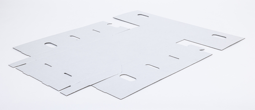 Karton na segregatory z uchwytami 330x240x240mm 3W B 400g/m2 Biały-Biały Paczka 60 szt.