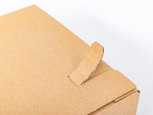 Karton fasonowy z paskiem klejowym i tasiemką zrywającą 300x200x80mm 3W B 380g/m2 Szary Zestaw palet 5280 szt.