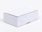 Karton fasonowy z paskiem klejowym i tasiemką zrywającą 300x200x100mm 3W B 400g/m2 Biały-Biały Paczka 180 szt.