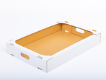 Karton na pączki 600x400x85mm wew. 3W B 380g/m2 Biały Zestaw palet 7000 szt.
