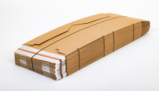 Karton fasonowy z podwójnym paskiem klejowym i tasiemką zrywającą 300x200x100mm 3W E 340g/m2 Szary Komplet 40 szt.