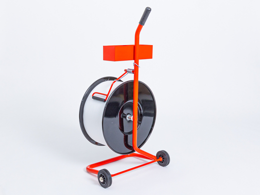 Wózek odwijacz do taśmy spinającej PP i PET czerwony