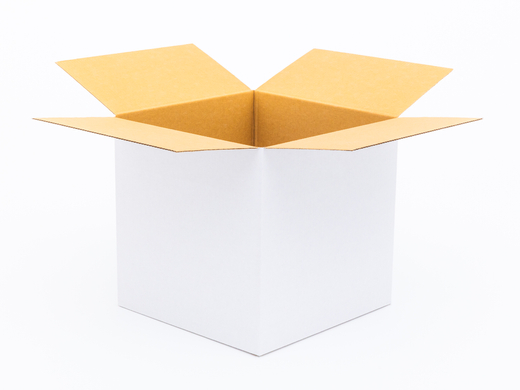 Karton klapowy 400x400x400mm 3W B 410g/m2 Biały Paczka 50 szt.