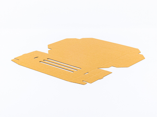 Podwójne opakowanie na burgera i frytki, pudełko XXL na zestaw fast food, karton 300x155x100mm 3W E 380g/m² Szary FSC Mix Komplet 10 szt.