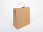 Torba papierowa z uchwytem skręcanym 300x170x340mm Brązowa Komplet 250 szt.