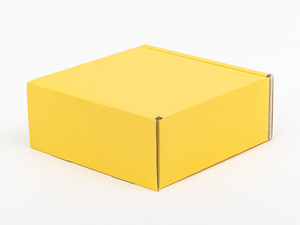 Żółty karton fasonowy 200x200x80mm 3W B 390g/m2 Komplet 10 szt.
