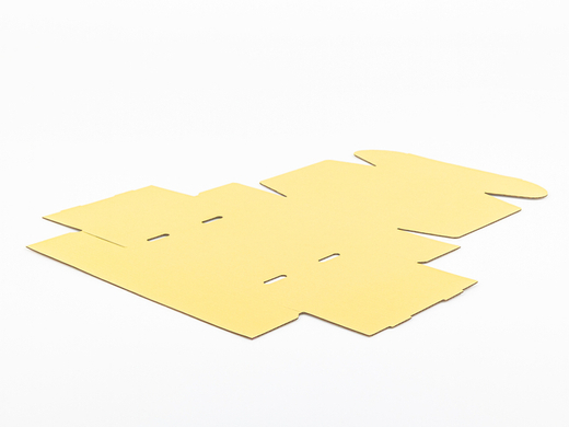 Jasnożółty karton fasonowy 200x200x80mm 3W B 390g/m2 Paczka 160 szt.