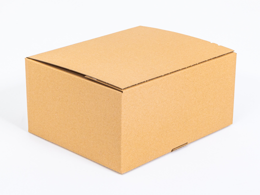 Karton fasonowy z paskiem klejowym i tasiemką zrywającą 300x250x150mm 3W B 320g/m2 Szary Paleta 960 szt.