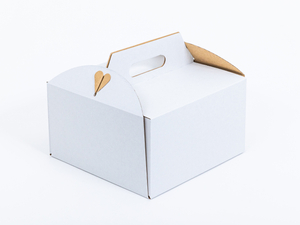 Opakowanie na ciasta i torty 260x260x150mm 3W E 400g/m2 Biały Kompl...