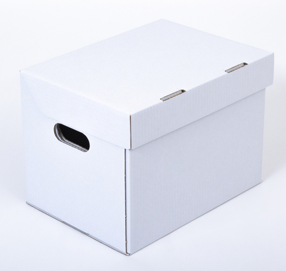 Karton fasonowy z uchwytami 330x240x240mm 3W B 400g/m2 Biały-Biały Paleta 740 szt.