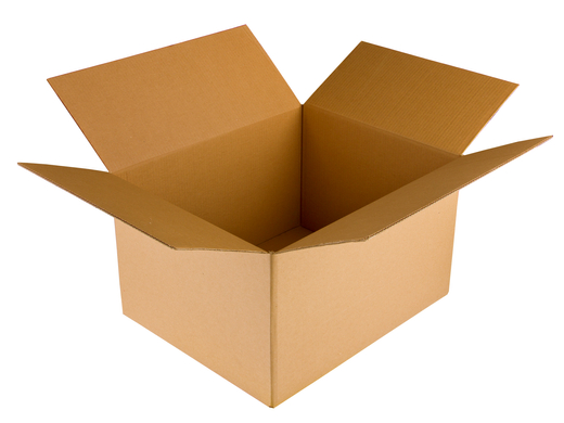 Karton klapowy 350x250x190mm 3W B 320g/m2 Szary Paleta 1360 szt.