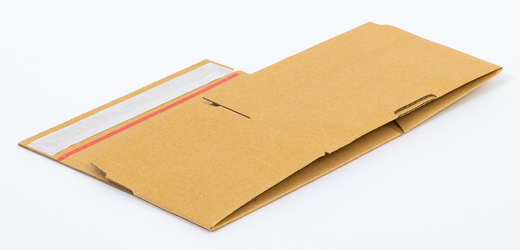 Karton fasonowy z paskiem klejowym i tasiemką zrywającą 200x120x80mm 3W B 380g/m2 Szary Komplet 20 szt.