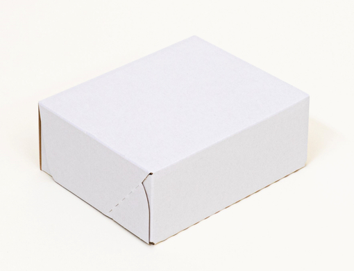 Karton fasonowy z paskiem klejowym i tasiemką zrywającą 160x120x50mm 3W E 350g/m2 Biały Komplet 40 szt.