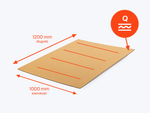 Przekładka tekturowa 1200x1000mm 3W Q 320g/m2 Szara Komplet 10 szt.