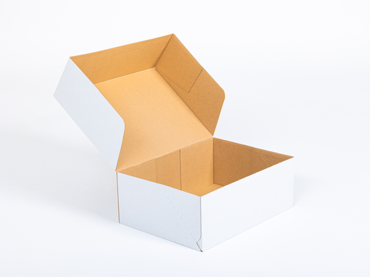 Karton fasonowy 400x300x150mm 3W E 350g/m2 Biały Zestaw palet 4500 szt.