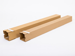 Tuba tekturowa teleskopowa z paskiem klejowym 100x100x(1000-2000)mm 3W B 440g/m2 Szara Paleta 1300 szt.