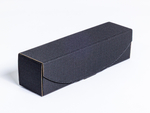 Czarny karton ozdobny na 1 butelkę wina 318x85x87mm 4W FE 450g/m² FSC Mix