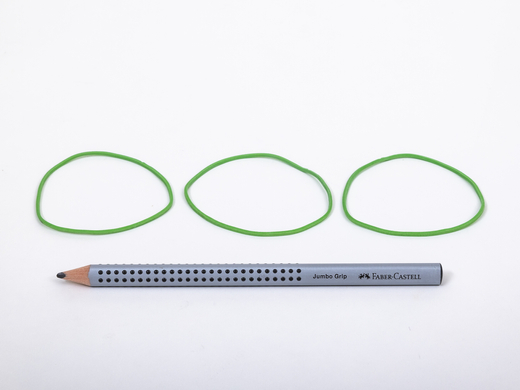 Gumki recepturki 70mm 1.5/1.5 Zielone op. 1 kg