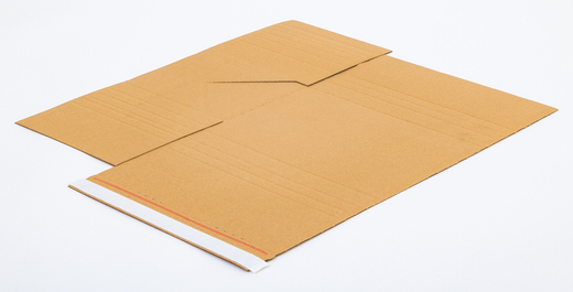 Karton Multimail z paskiem klejowym i tasiemką zrywającą 238x180x70mm 3W B 360g/m2 Szary Zestaw palet 12000 szt.