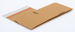 Karton fasonowy z paskiem klejowym i tasiemką zrywającą 250x200x150mm 3W B 380g/m2 Szary Paleta 1560 szt.