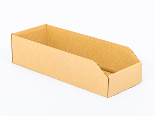 Pojemnik tekturowy kuweta 400x150x100mm 3W B 420g/m2 Szary FSC Mix Paleta 1800 szt.