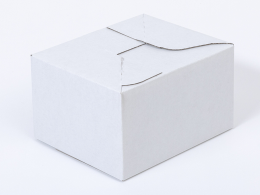 Karton fasonowy z paskiem klejowym i tasiemką zrywającą 250x200x150mm 3W B 380g/m2 Biały-Biały Komplet 20 szt.