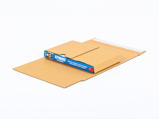 Karton Multimail z paskiem klejowym i tasiemką zrywającą 215x155x50mm 3W B 380g/m2 Szary Paczka 300 szt.