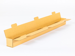 Tuba tekturowa kwadratowa 1000x70x70mm wew. 3W B 420g/m2 Szara Paleta 1300 szt.