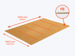 Przekładka tekturowa 1000x1000mm 4W FE 450g/m2 Szara Komplet 10 szt.