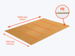 Przekładka tekturowa 1000x700mm 4W FE 450g/m2 Szara Komplet 10 szt.