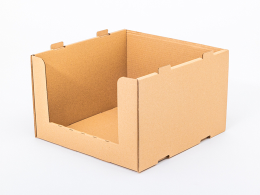 Regał magazynowy z tektury 400x400x260mm 5W EB 580g/m2 Szary 1 szt.