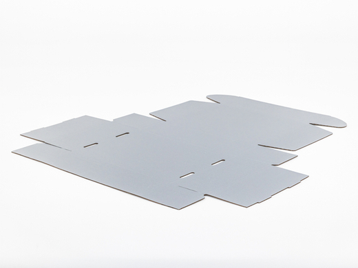 Srebrny karton fasonowy 360x260x110mm 3W B 390g/m2 Paleta 600 szt.