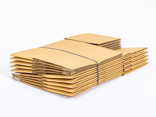 Karton fasonowy z paskiem klejowym i tasiemką zrywającą 250x150x100mm 3W B 380g/m2 Szary Komplet 20 szt.