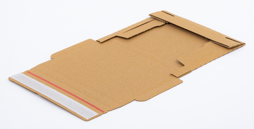 Karton fasonowy z paskiem klejowym i tasiemką zrywającą 200x150x20mm 3W E 310g/m2 Szary Poczta Polska List S Komplet 20 szt.