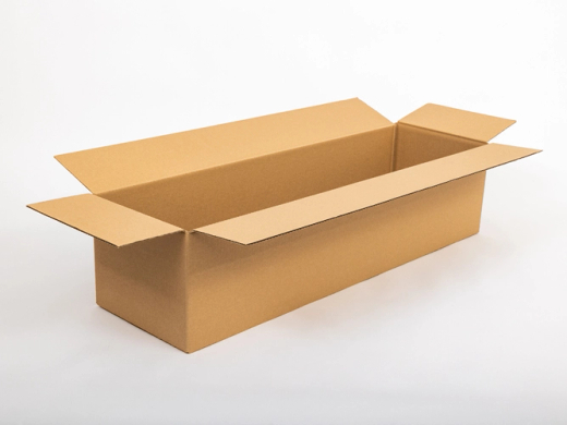 Karton klapowy długi 1000x200x250mm 3W C 430g/m2 Szary Paczka 40 szt.